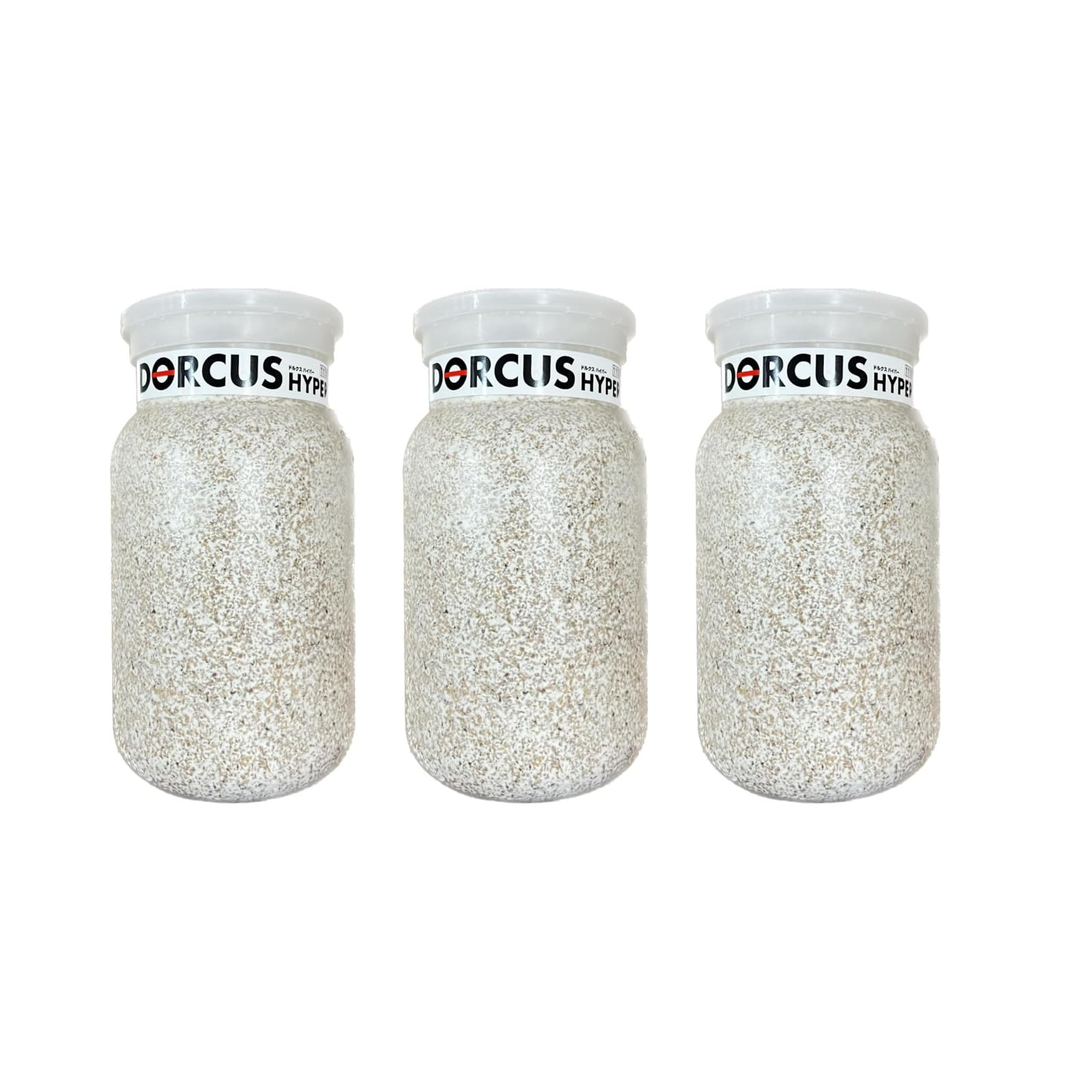 【3個セット】DORCUS 菌糸ビン オオヒラ茸菌 1100cc クワガタ幼虫用 ニジイロクワガタ・オオクワガタなど 中型種～大型種 7.5cm以上 二次発菌 フィルター内蔵 雑菌・雑虫湧きにくい 扱いやすい 初心者向け